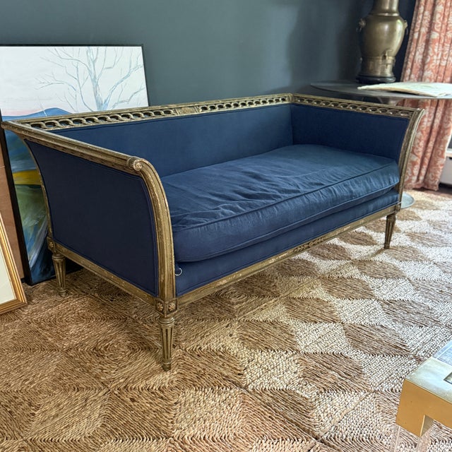Antique Carved Frame Sofa/Daybed For Sale - Image 10 of 11