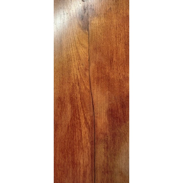 Antique American Cherry Dropleaf Pembroke Table With Cross Stretcher Base For Sale - Image 11 of 11