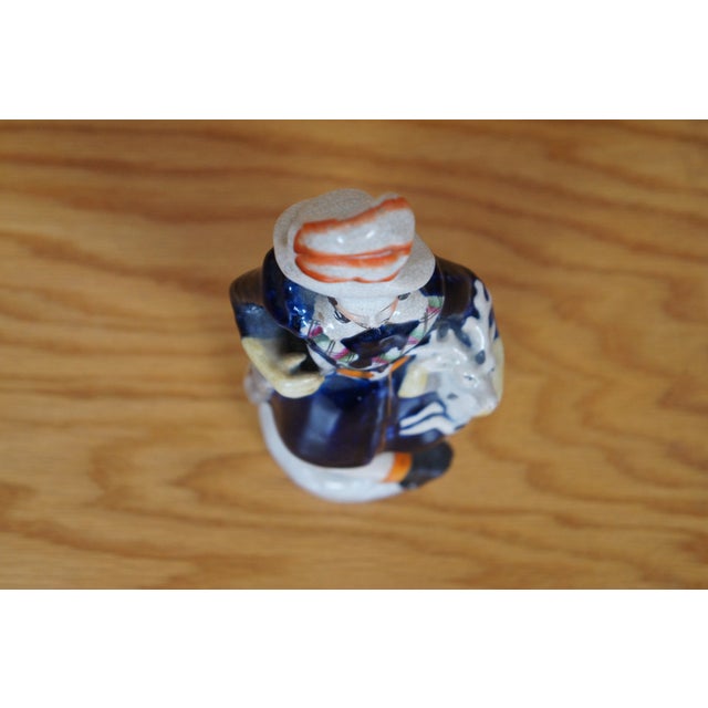 Antique Staffordshire Scottish Highlander Huntsman Bow Deer Stag Figurine For Sale - Image 10 of 11