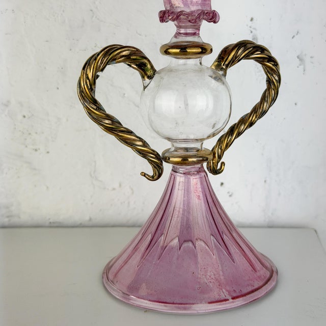 Vintage Murano Glass Goblet, 1930s For Sale - Image 12 of 15