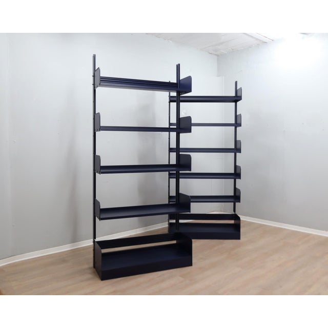 Congresso Modular Metal Bookcase from Lips Vago, 1970s, Set of 2 For Sale - Image 4 of 18