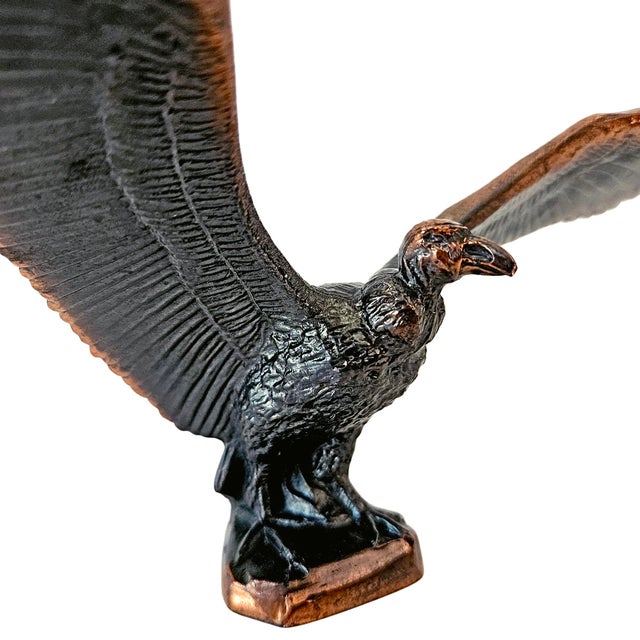 Mid 20th Century Wm. Otto Bronze "Teratornis" Prehistoric Vulture Sculpture For Sale - Image 10 of 16