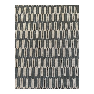 Clay McLaurin Belgian Linen Fabric Arrow Color Mineral 4 1/2 Yards For Sale