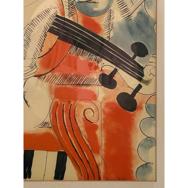 1910s After Raoul Dufy “Homage to Mozart” XL Lithograph For Sale - Image 5 of 14