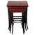 Art Nouveau Nesting Tables in Mahogany-Stained Beech from Thonet, Vienna, 1900s, Set of 4 For Sale - Image 6 of 6