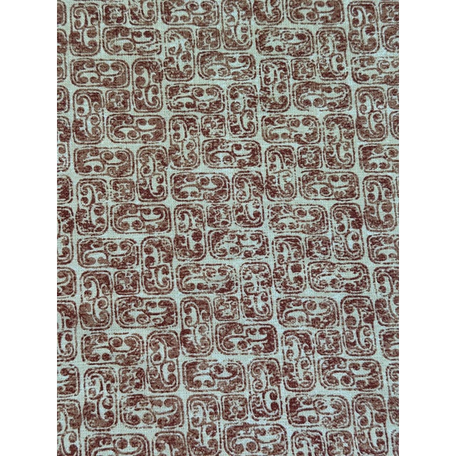 Kerry Joyce Textiles 6 Yards Linen Print - Daya Fabric Carnelian / 1043-05 / For Sale - Image 4 of 7