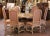 Tan Late 20th Century French Louis XV Oak Dining Table With Six Chairs For Sale - Image 8 of 12