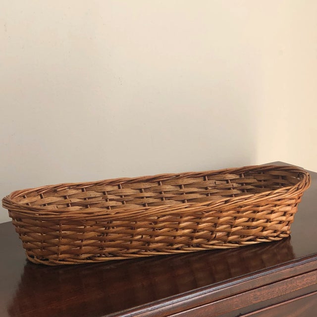 Tan Mid-20th Century French Bread Proofing Basket For Sale - Image 8 of 12