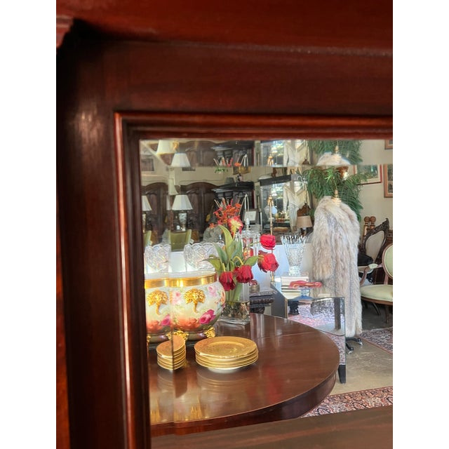 Late 19th Century Large 1880's Empire Mahogany Buffet For Sale - Image 5 of 8
