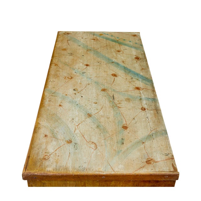 Wood Traditional Swedish Painted Chest of Drawers, 1850 For Sale - Image 7 of 9