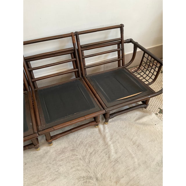 Vintage Rattan Lanai Sofa Attr. To John Eisner for Ficks Reed, Circa 1970 For Sale - Image 10 of 15