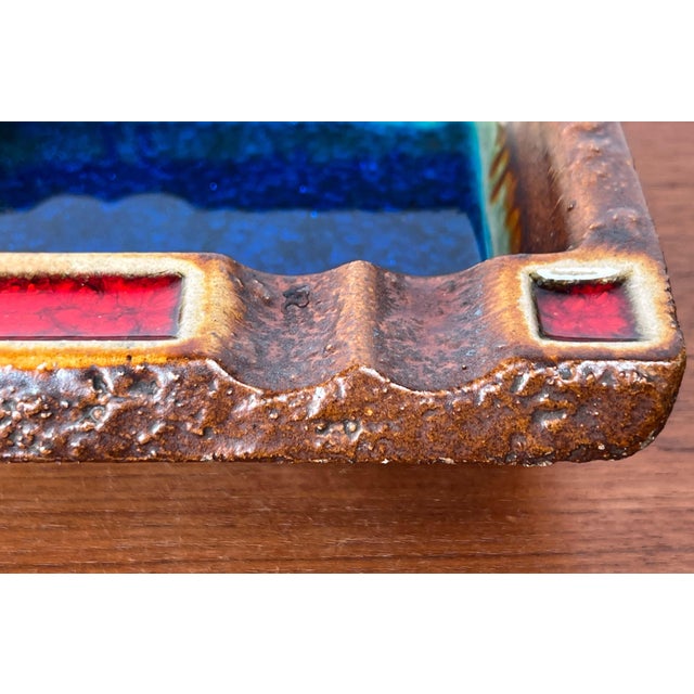 1970s Vintage West German Pottery WGP Fat Lava Ashtray, 1970s For Sale - Image 5 of 18