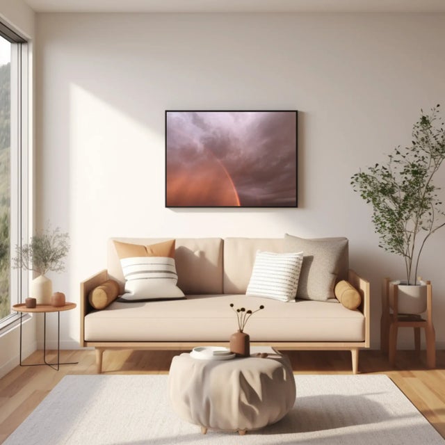 This large 40" x 30" abstract photographic print is by designer/artist/photographer Joseph Fountain, newly created in 2024...