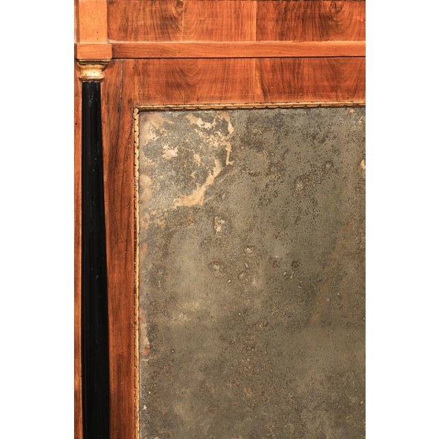 Wood Early 19th Century French Heavily Antiqued Mirror W/Griffins For Sale - Image 7 of 12