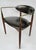 C.1950's Dan Johnson for Selig of Denmark, Walnut & Brass "Viscount" Accent/Lounge Chair With Brentano Textile For Sale - Image 16 of 18