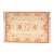 Vintage Hand-Knotted Turkish Oushak Rug in Terracotta, Peach, and Cream For Sale