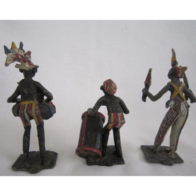 Metal Akan Ashanti African Metal Figures, S/3 For Sale - Image 7 of 9