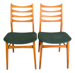 Mid-Century Chairs in Beech, 1960s, Set of 2