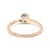 Stones: diamond, 1 old european cut 4.75 x 4.5 x 2.9 mm .40 ctw H color/ SI2 clarity *minute chip Ring Size 6.25 Rise Off...