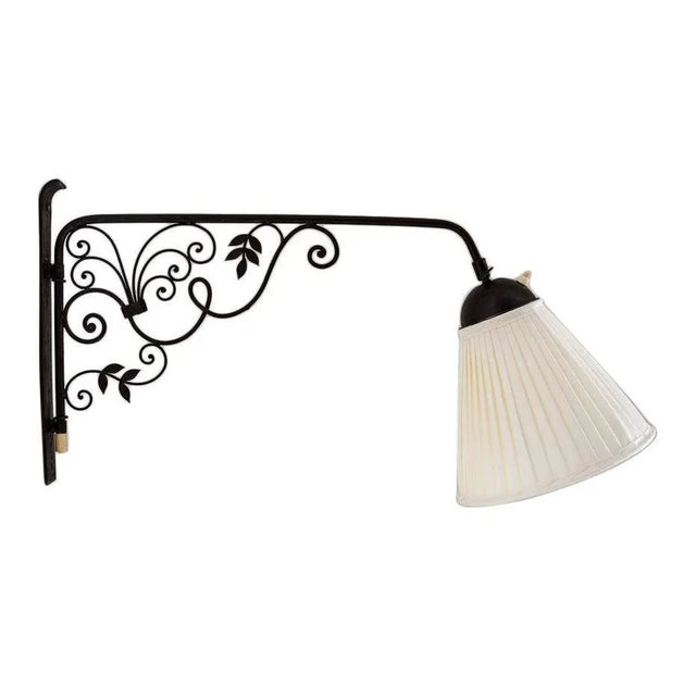 Swedish Modern Model 2339 Wall Lamp attributed to Luco, 1940s For Sale - Image 13 of 13