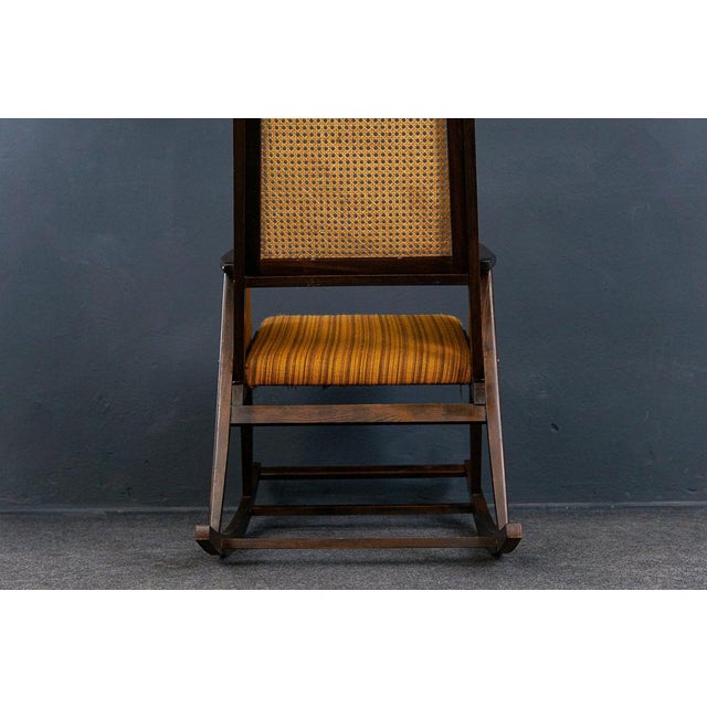 Vintage Yellow Rocking Chair For Sale - Image 14 of 16