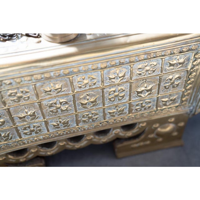 Turkish Shoe Polisher in Brass, 1970s For Sale - Image 4 of 18