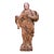 17th Century French Louis XIV Carved Polychrome Devotional Female Saint Figure For Sale