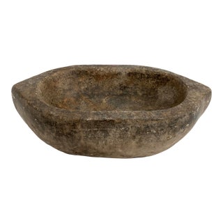 Antique Indian Stone Kundi Bowl For Sale