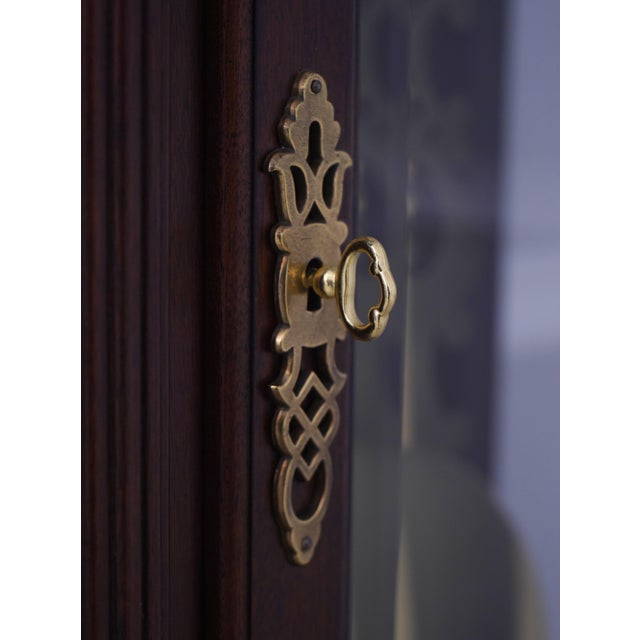 Brown Howard Miller Mahogany Grandfather Clock For Sale - Image 8 of 18