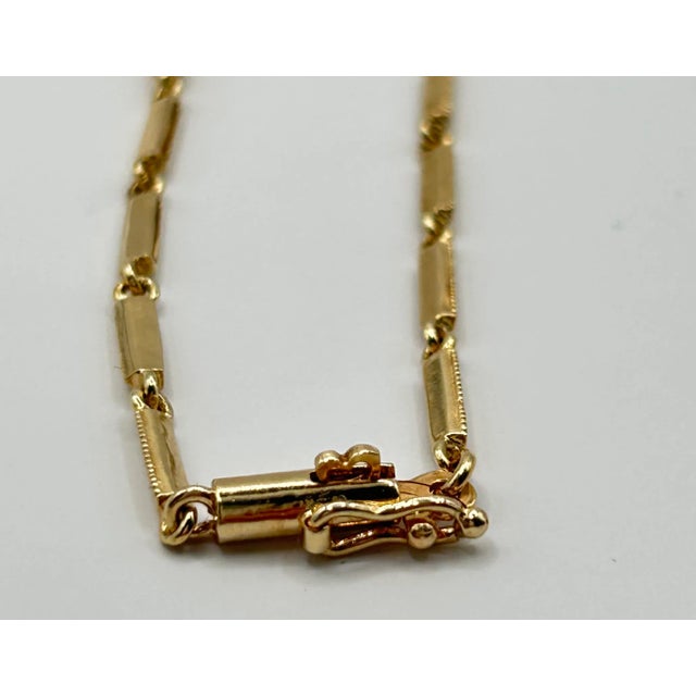 14k Yellow Gold & Peridot Spacer Necklace For Sale - Image 10 of 12