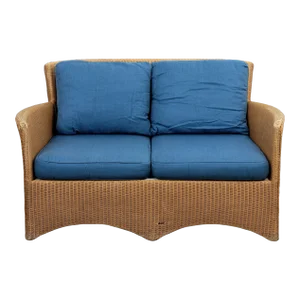 Lloyd Loom Wicker Style Loveseat