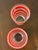 Mid 20th Century Red and White Striped Drinking Glasses — Set of Four For Sale - Image 12 of 12