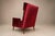 1950s Giuseppe Scapinelli Armchair in Hardwood & Ruby Cotton Velvet, Brazil, 1956 For Sale - Image 5 of 18