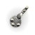 Purchased on a recent trip to Morocco, this vintage sterling silver Berber pendant consists of a hand holding a Hassan I 2...