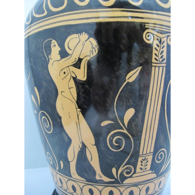 Connie Kiener Contemporary Greek Roman Style Stamnos Pacific Nw Pottery Vase For Sale - Image 12 of 14