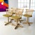 Brown Set of 5 Scandinavian Swivel Chairs by Edsbyverken, 1960s For Sale - Image 8 of 18