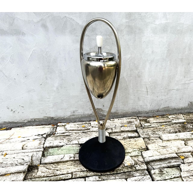 Mid-Century Modern Standing Ashtray in Chrome, 1950s For Sale - Image 9 of 10