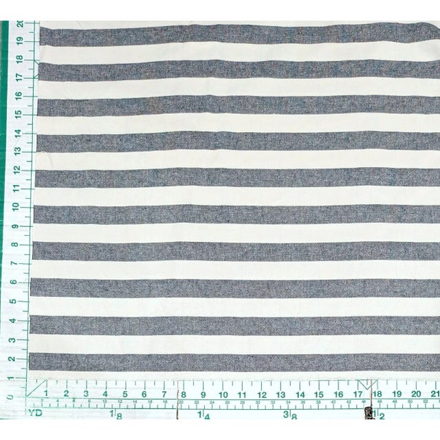 2000 - 2009 Vintage Ralph Lauren Navy & Natural Ticking Stripe Fabric – 7 Yards For Sale - Image 5 of 5
