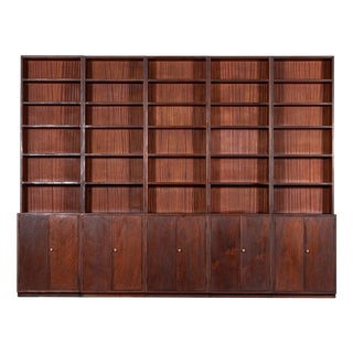 Mid-Century Modern Mahogany Sectional Bookcase, 1960s For Sale