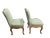French Baker Furniture Pair of French Style Green Chairs For Sale - Image 3 of 16