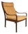 Mid-Century Danish Modern Bentwood Lounge Chair in Rosewood & Original Fabric by Fredrik A. Kayser for Vatne Møbler, Denmark, C. 1970's For Sale