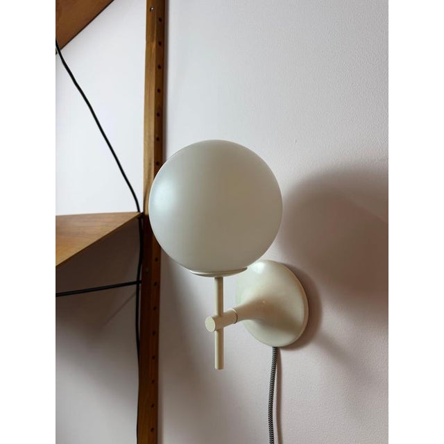 White Opal Glass Wall Lamp by Max Bill for Temde For Sale - Image 6 of 11