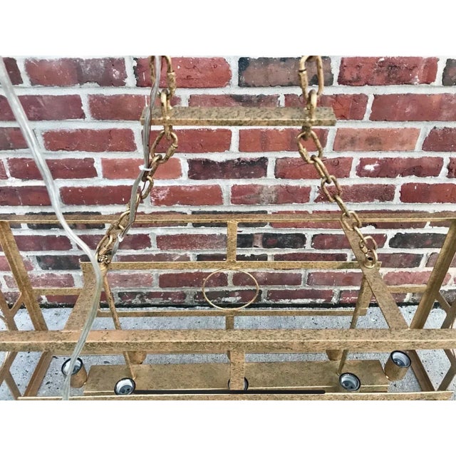 Contemporary New Ella Home Lighting Metropolitan Chandelier Ch46 Gold Iron 8 Light For Sale - Image 3 of 12