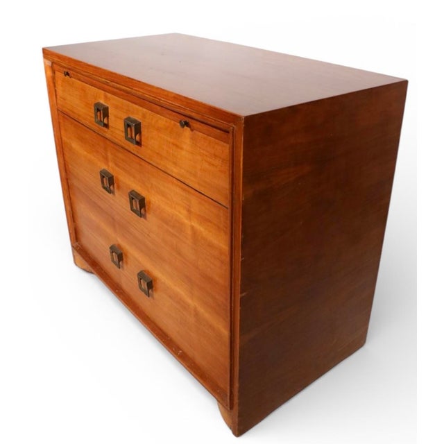 Mid-Century Modern Mid 20th Century Art Deco Three Drawer Bachelors Chest Write Away by Cavalier For Sale - Image 3 of 10