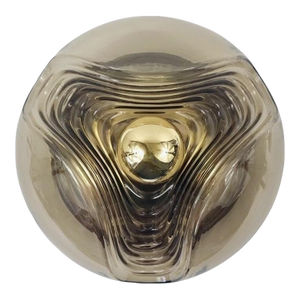 1970s Space Age Glass Wave/Futura Flush Mount by Koch & Lowy for Peill & Putzler, Germany