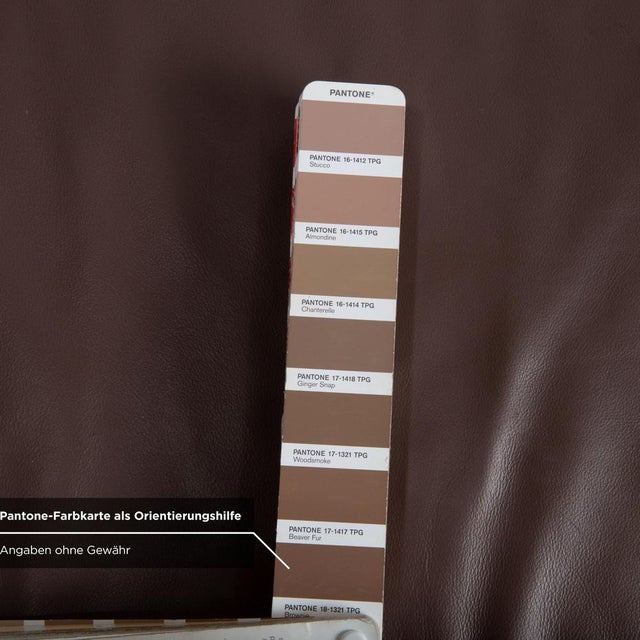 MR680 Corner Sofa in Brown Leather from Musterring For Sale - Image 6 of 12