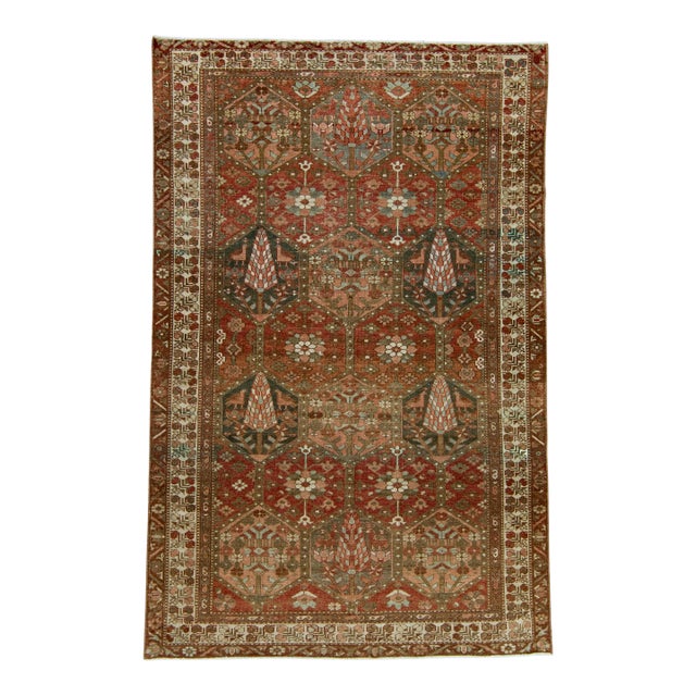 Turkish Vintage Rug 4'6" x 6'11" #16710 For Sale
