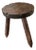 Brutalist Stool in Oak For Sale