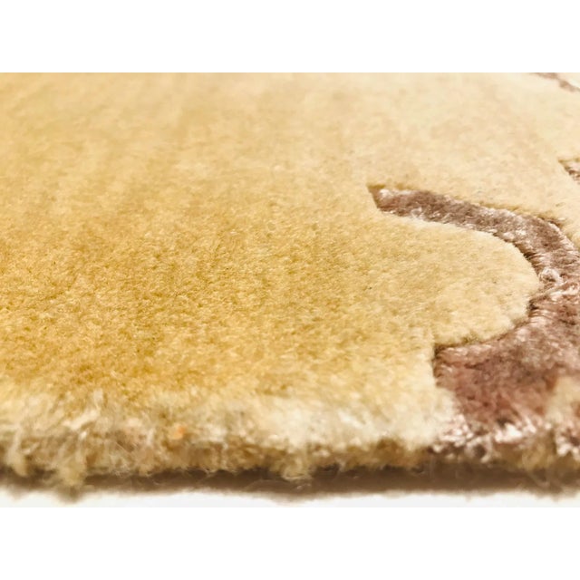 Nepalese Rug with Leaves and Branches, 1980s For Sale - Image 11 of 17