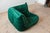 Bottle Green Velvet Togo Corner Chair by Michel Ducaroy for Ligne Roset, 1970 For Sale - Image 3 of 11
